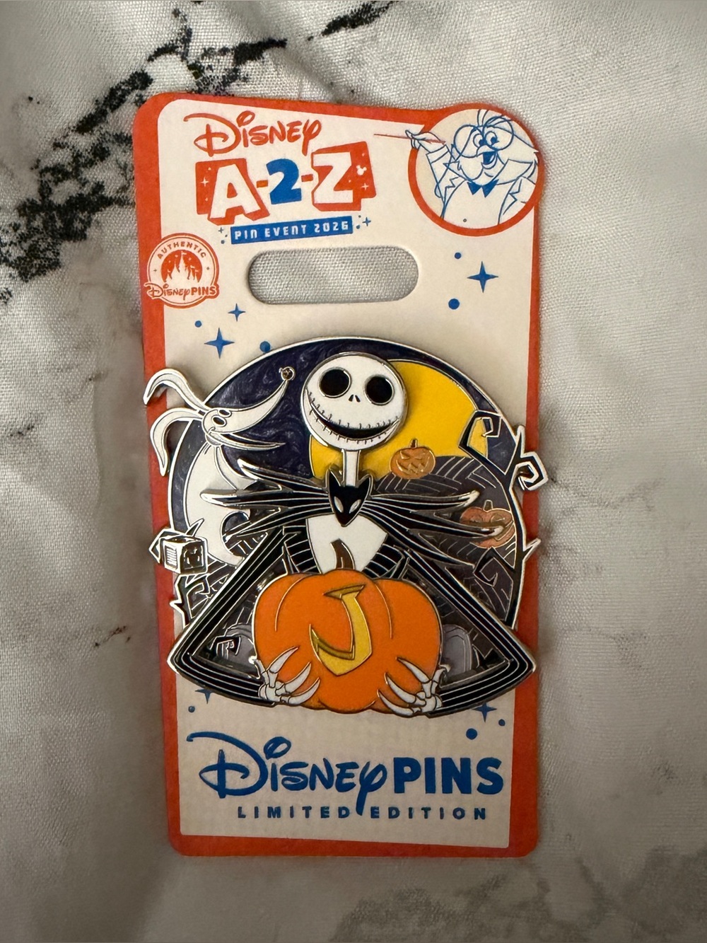Disney | NWT A2Z Jack Skellington Pin